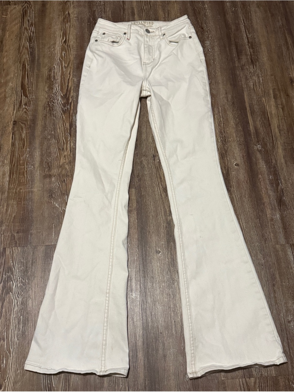 Idyllwind Rebel Mid Rise Bootcut Jeans Women's 2 Western in White/Cream Wash